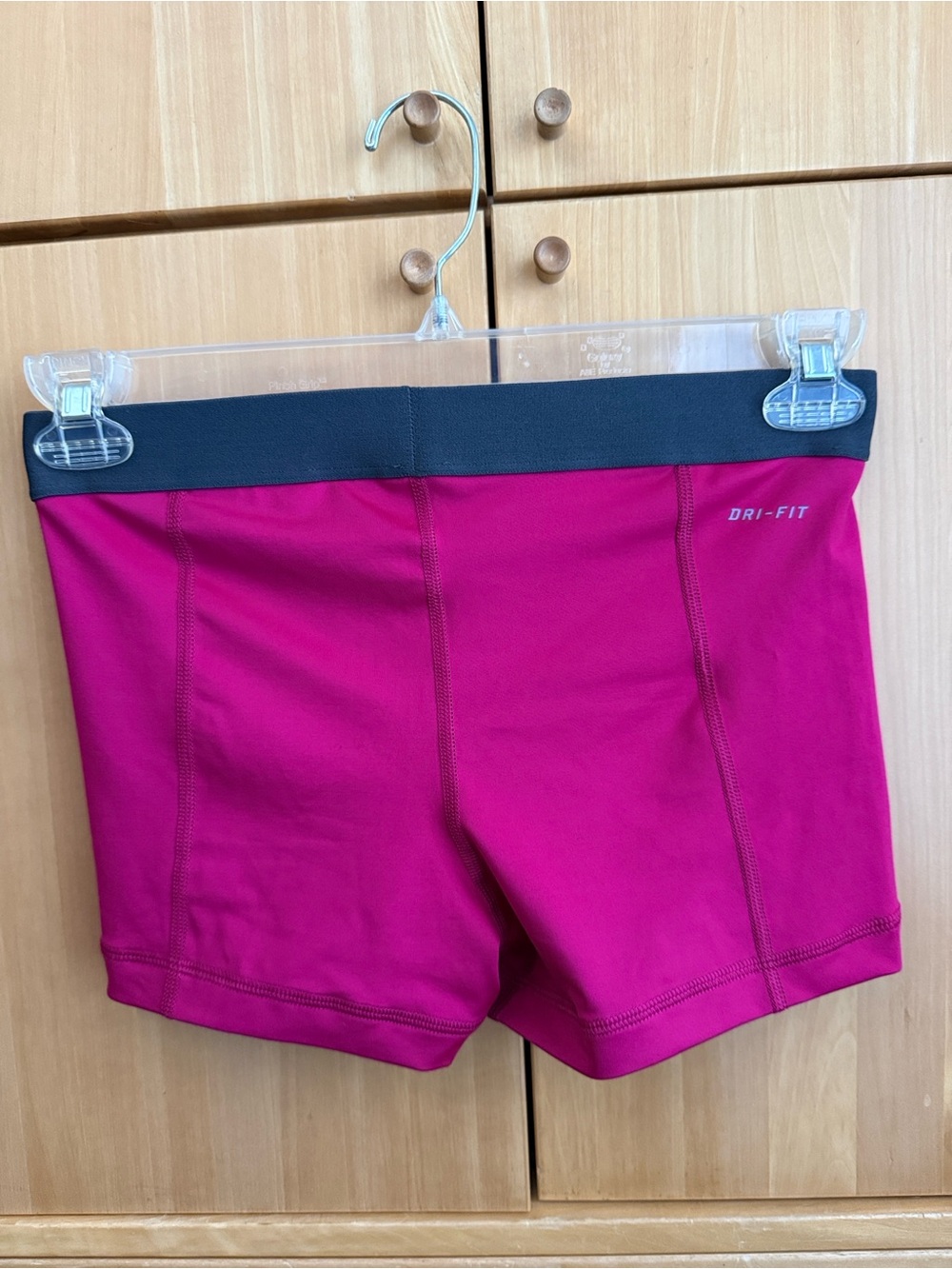 Nike Hot Pink Pro Dri-FIT Sports Bra & Shorts Set - Picture 3 of 4